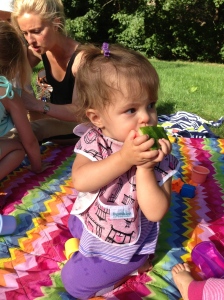 CHOWING on watermelon!