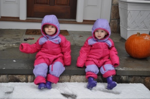 Snow days are fun girls! Come on!